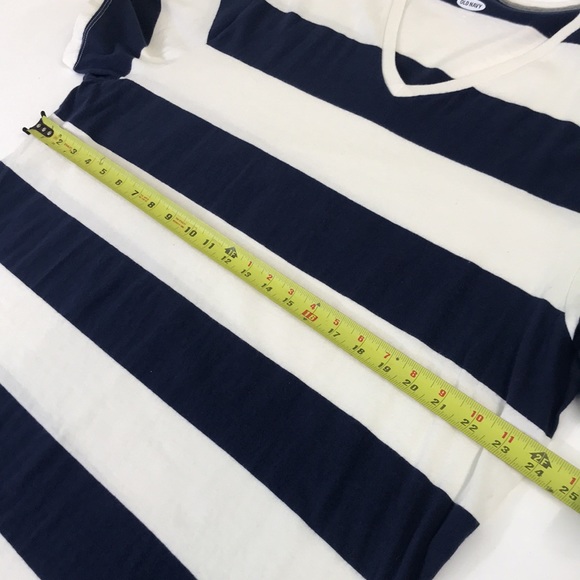 Old Navy Blue White Strip Shirt - Picture 3 of 6